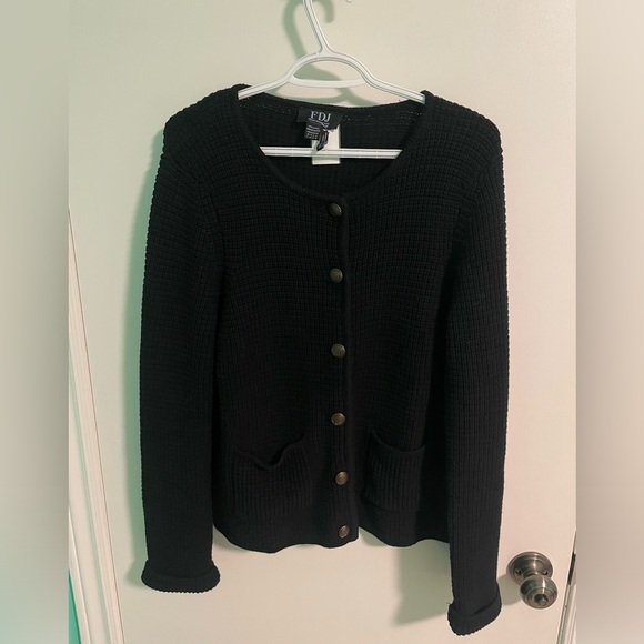 FDJ Cardigan Jacket with button details - Picture 2 of 4